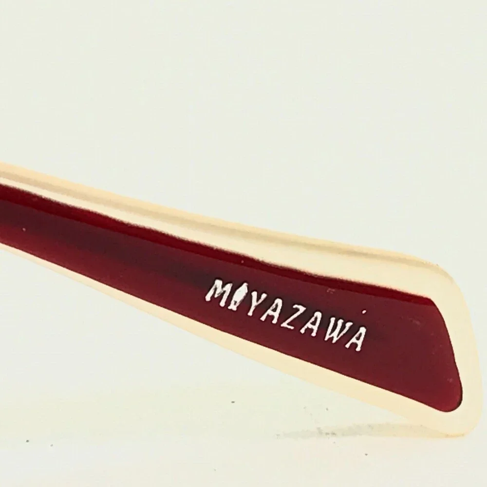Miyazawa Eyeglasses Frames M-P47U Red Yellow Rectangular Full Rim 49-18-135